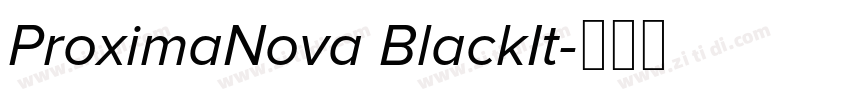 ProximaNova BlackIt字体转换 ProximaNova BlackIt字体转换